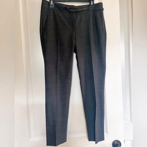 Brunello Cucinelli Belted wool Check Trousers - Picture 4 of 4